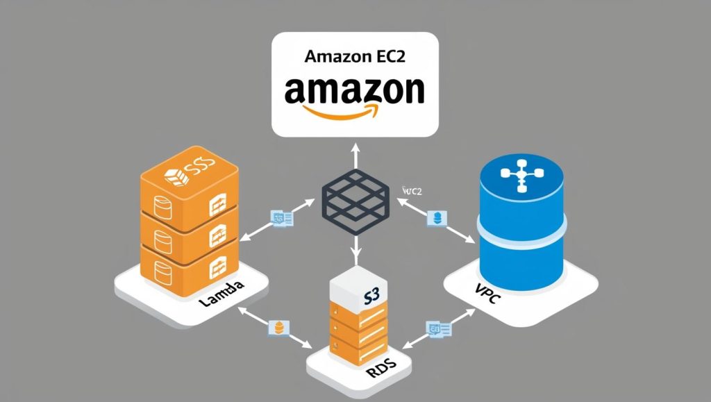 Integration map (EC2 connected with VPC, S3, RDS, Lambda)