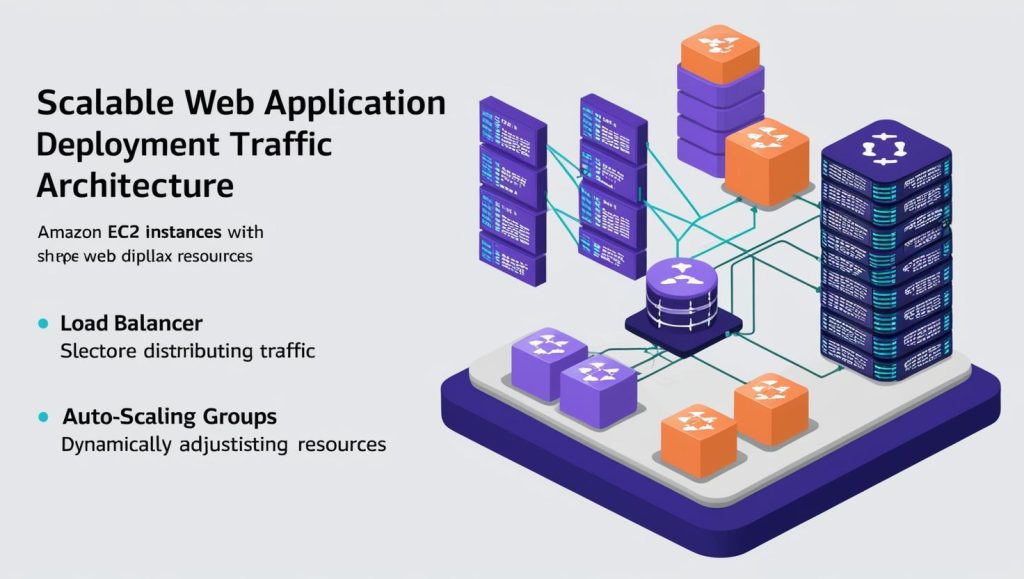 Example of a scalable web app deployment using EC2 + Load Balancer + Auto Scaling